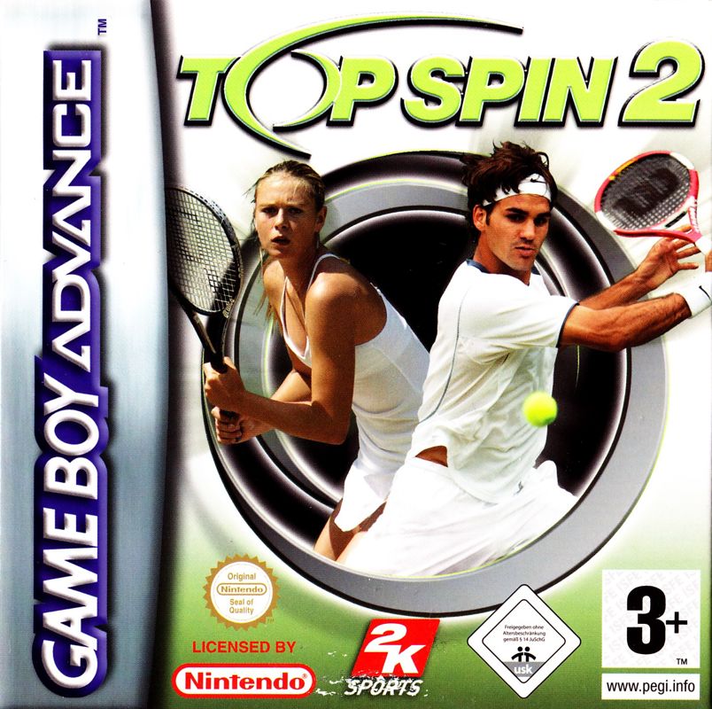 Top Spin 2 box art for GameBoy Advance